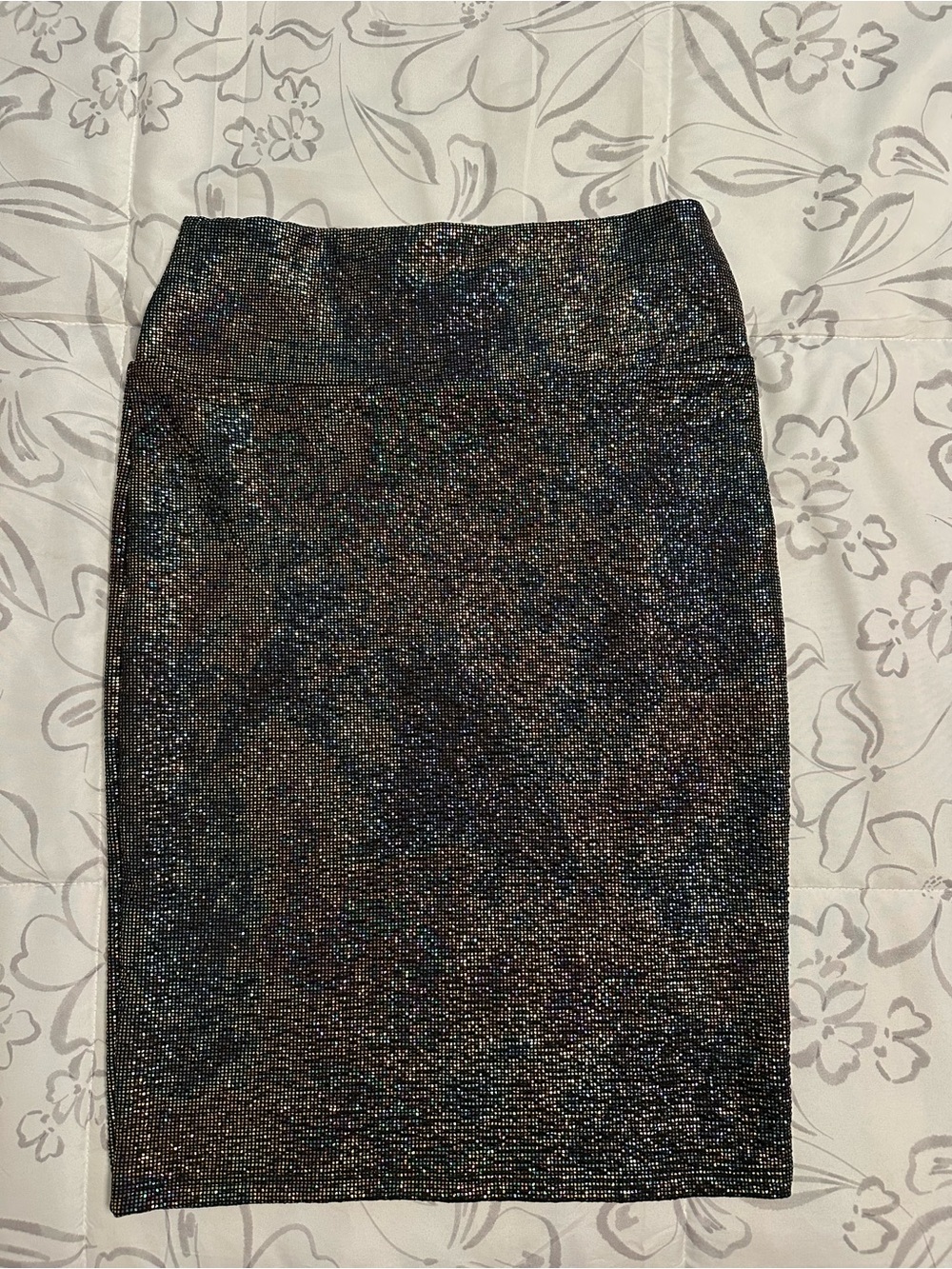 LuLaRoe Black Shimmery Pencil Skirt